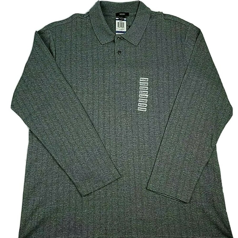 Alfani Men's Gray Textured Pullover Sweate…